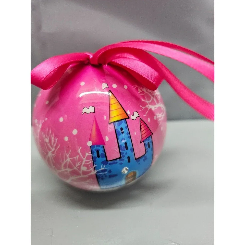 Light Up Pink Princess Gnome Ornament Christmas Battery Operated 4